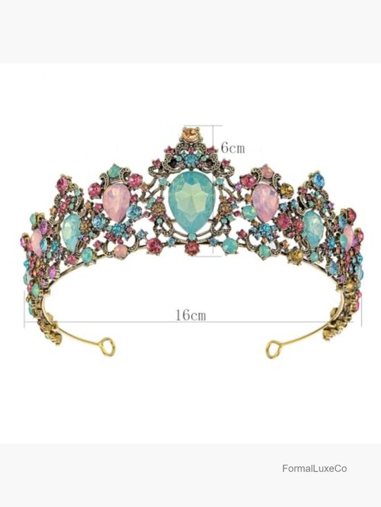 Crystal Tiara Crown Wedding Bridal Headpiece Rhinestone Hair Accessories main image 4